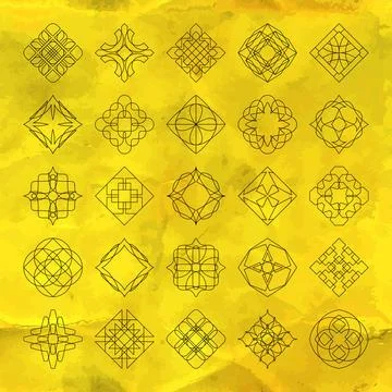 Guilloche vector elements. Guilloche vector elements. Copyright: xZoonar.c... Stock Photos