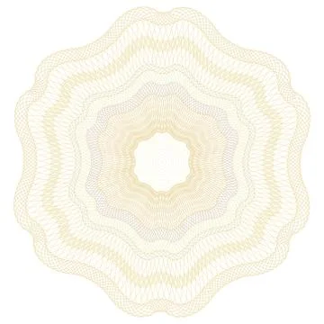 Guilloche Vector Pattern Rosette 스톡 일러스트