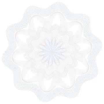 Guilloche Vector Pattern Rosette Stock Illustration