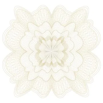 Guilloche Vector Pattern Rosette Illustrazione stock