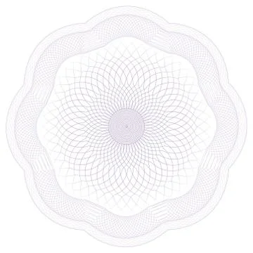 Guilloche Vector Pattern Rosette 스톡 일러스트