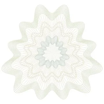 Guilloche Vector Pattern Rosette Stock Illustration