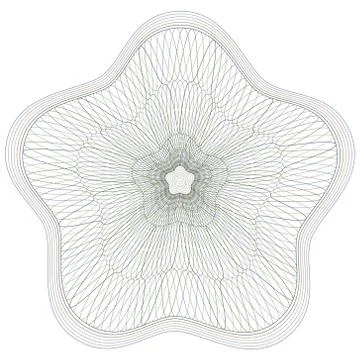 Guilloche Vector Pattern Rosette Stock Illustration