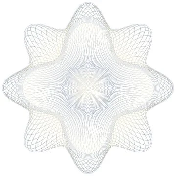 Guilloche Vector Pattern Rosette Stock Illustration