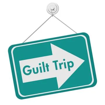 Guilt Trip Sign Stock Illustration