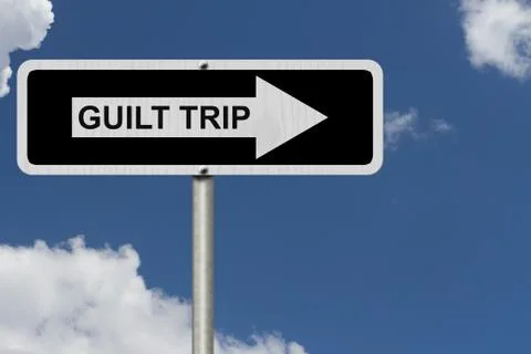 Guilt trip this way Stock Illustration