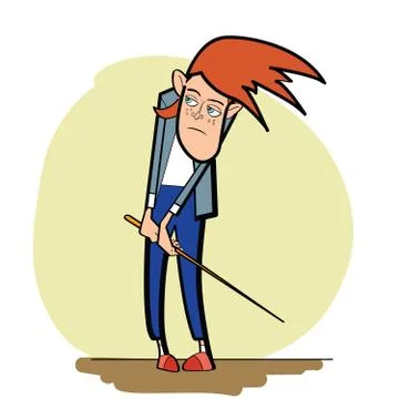 Guilty boy illustration Stock Illustration