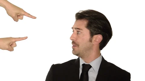 A guilty businessman Stock Footage 27788206