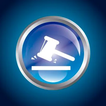 Guilty button over blue background. vector illustration Stock Illustration