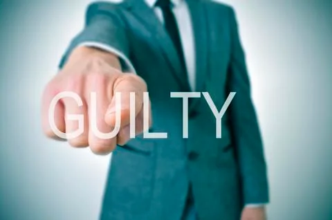 Guilty Stock Illustration