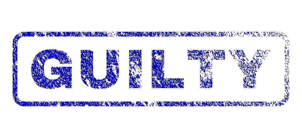 Guilty Rubber Stamp Stock Illustration