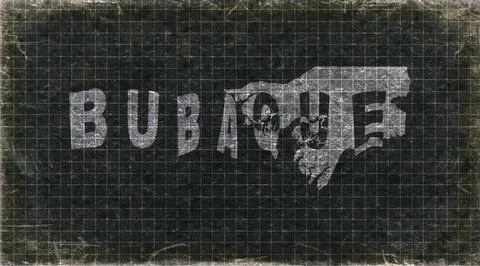 Guinea Bissau Bubaque Typography Map Stock Illustration