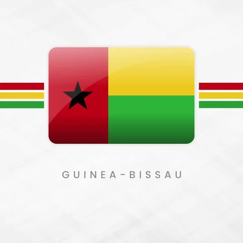 Guinea-Bissau Flag Button 3D Glossy Icon West African National Symbol with .. Video stock 332063281