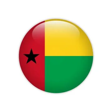 Guinea-Bissau flag on button Stock-Illustration