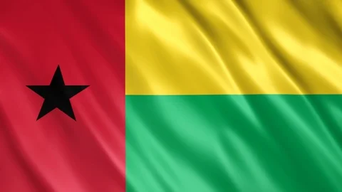 Guinea Bissau Flag Stock Footage 123755244