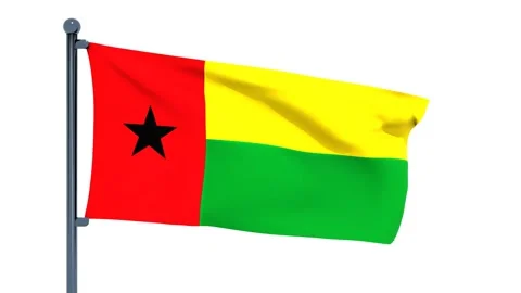 Guinea-Bissau Flag Stock Footage 150197756