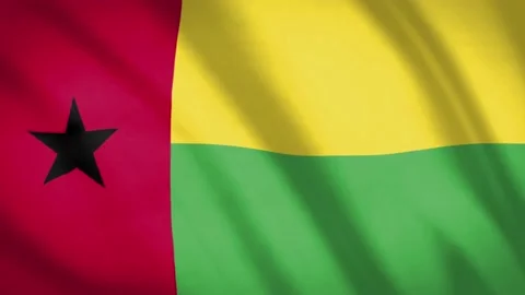 Guinea Bissau Flag  Video stock 188123829