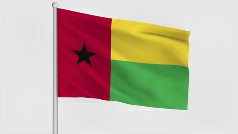 Guinea-Bissau Flag Stock Footage 226986490