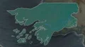 Guinea Bissau - hub of the world. Relief 4k or 4k+ Resolution