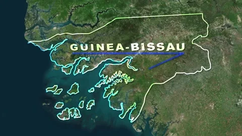 Guinea-Bissau Map Animation Stock Footage 273308121