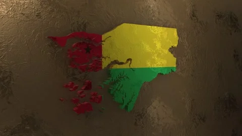 Guinea-Bissau Map Stock Footage 279135578