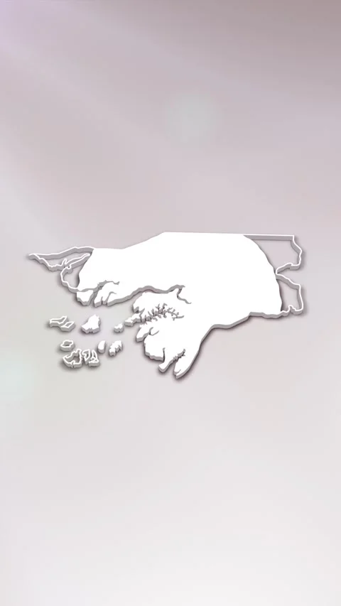 Guinea Bissau Map Intro Stock Footage 261660115