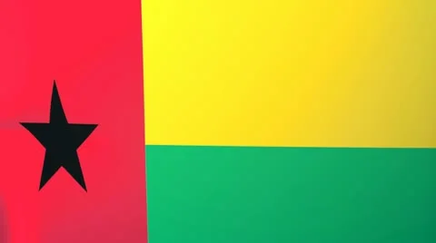 Guinea Bissau Waving Flag Stock Footage 10761953