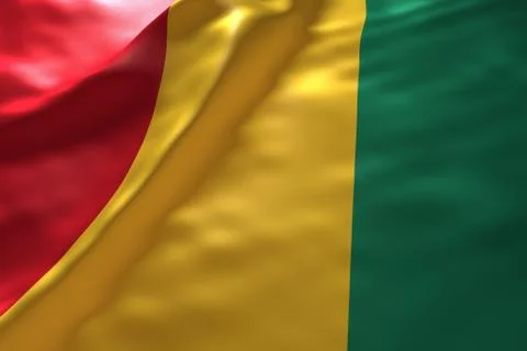 Guinea flag background 스톡 일러스트