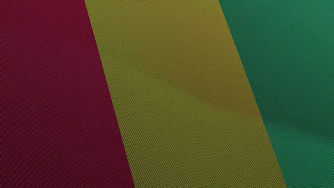 Guinea Flag Digital Particle Waving Seamless Loop Animation on Black Backgrou Stock Footage 339302635