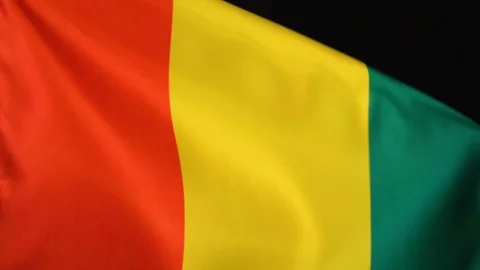 Guinea Flag Flapping Stock Footage 118969766