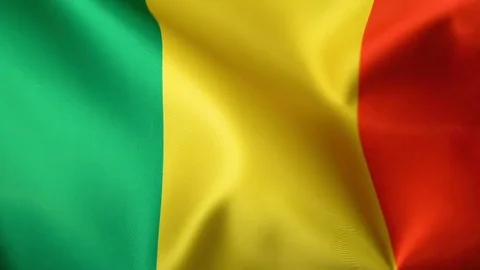 Guinea Flag Flapping Stock Footage 118972607
