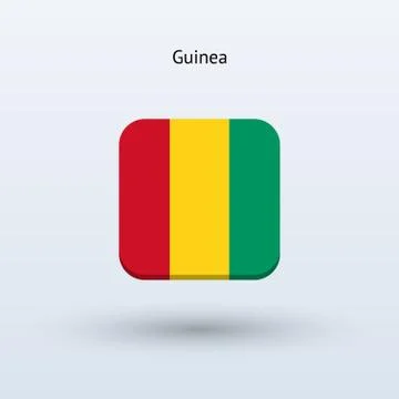 Guinea flag icon Stock Illustration
