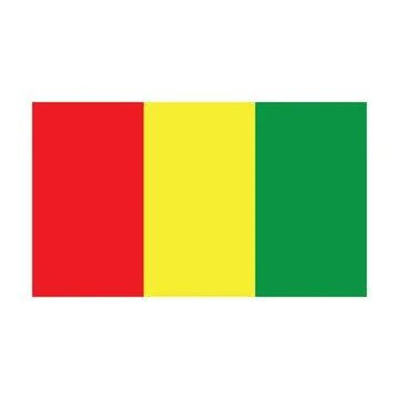 Guinea flag icon Stock Illustration