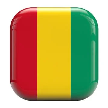 Guinea flag icon image Stock Illustration
