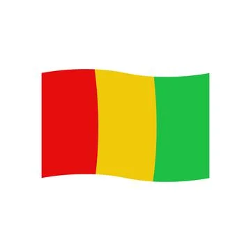 Guinea flag icon vector Stock Illustration