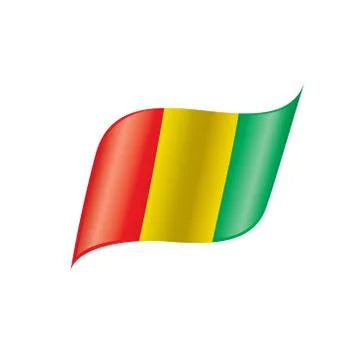 Guinea flag, vector illustration Stock Illustration