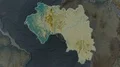 Guinea - hub of the world. Relief 4k or 4k+ Resolution