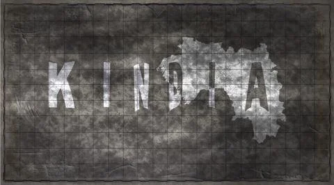 Guinea Kindia Typography Map Stock Illustration