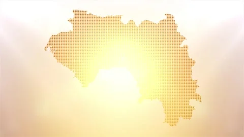 Guinea Map Opener Stock Footage 247894562