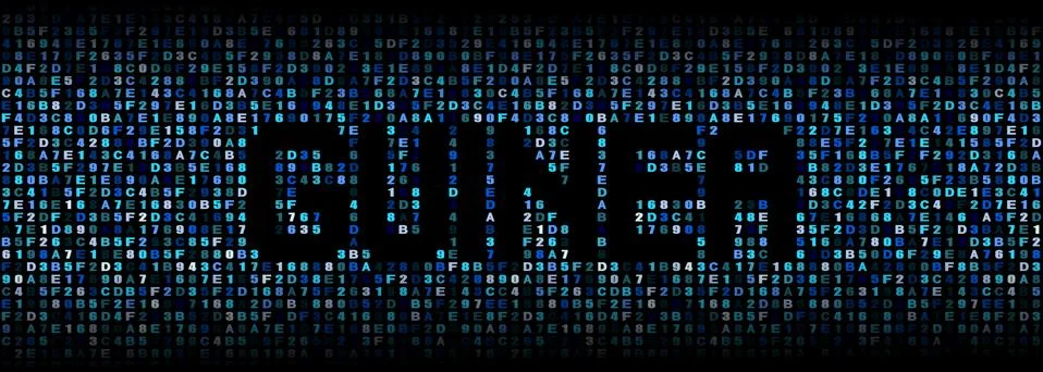 Guinea text on hex code illustration Stock Illustration