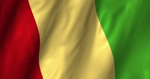 Guinea waving flag 4K Stock Footage 50562840