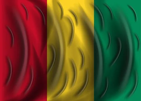 Guinea wind flag 스톡 일러스트