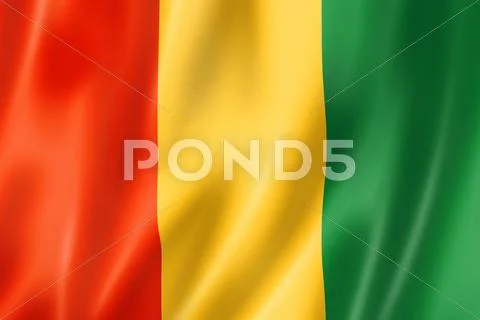 Guinean flag Stock Illustration