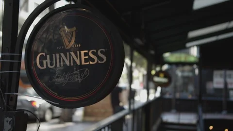 Guinness logo slow motion Stock Footage 103129710