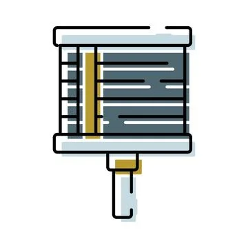 Guiro percussion instrument making rhythmic music sound Stock Illustration