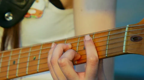 Guitar accords Stock Footage 32258110