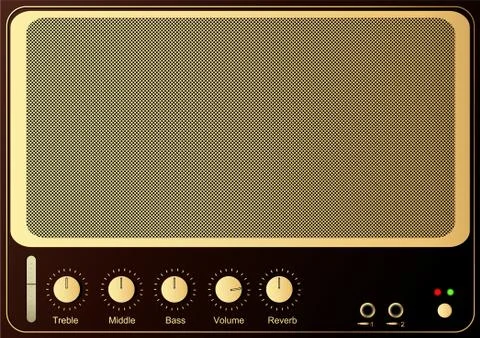 Guitar amp Illustrazione stock