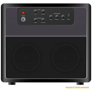 Guitar amplifer Stock Illustration