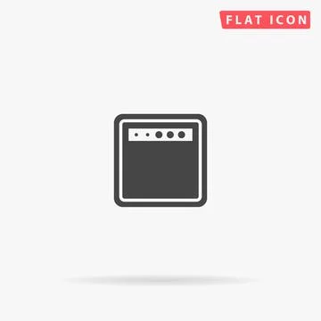 Guitar Amplifier flat vector icon Stock Illustration