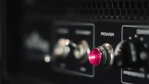 Guitar amplifier Stock Footage